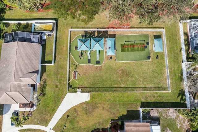 birds eye view of property