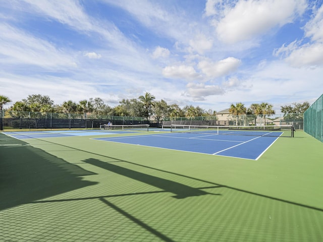 view of sport court