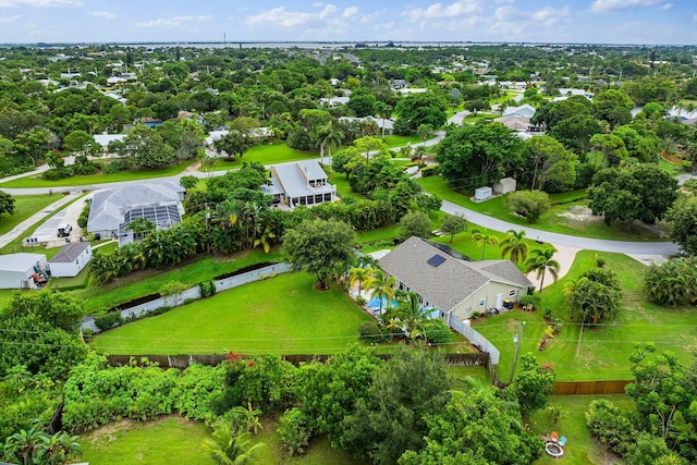 bird's eye view featuring a residential view