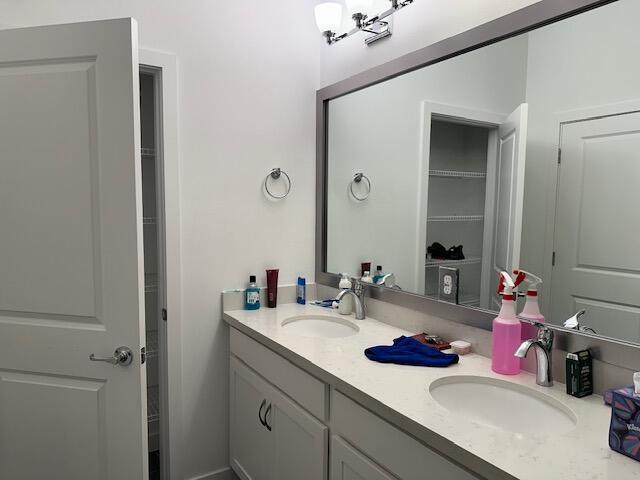 bathroom with vanity