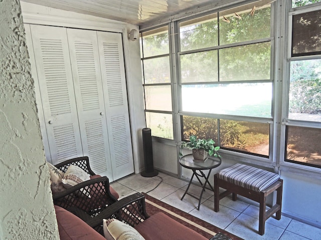 view of sunroom