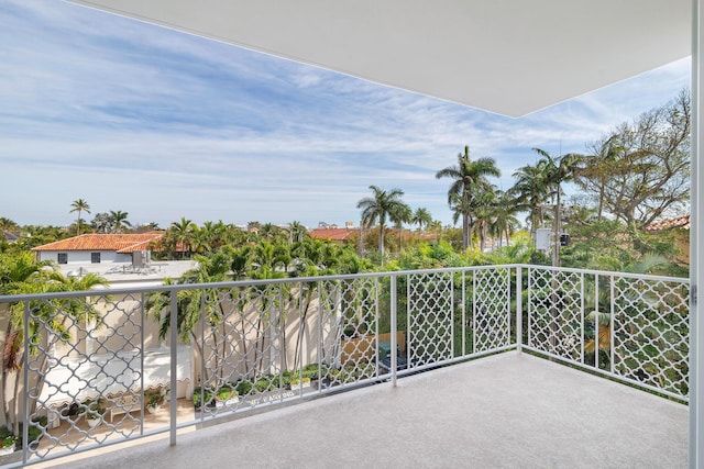 view of balcony