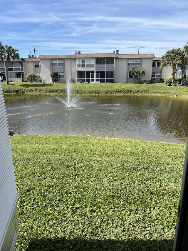 view of water feature