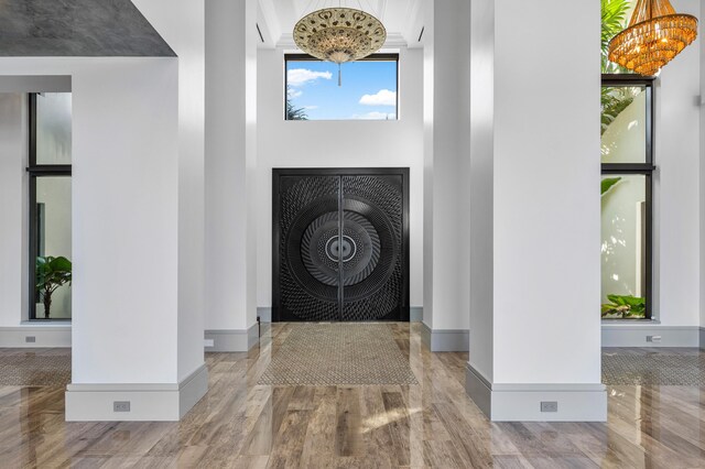 common area featuring a water view and a view of the beach