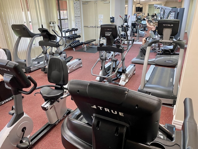 view of exercise room