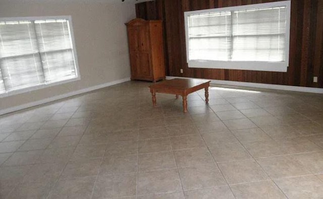 interior space featuring light tile patterned floors