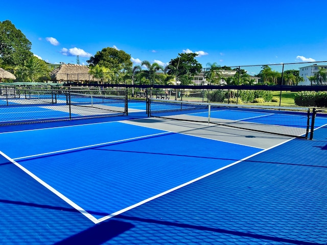 view of tennis court