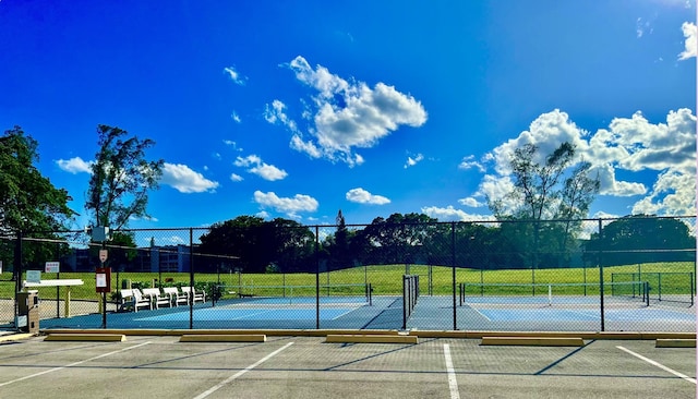 view of tennis court