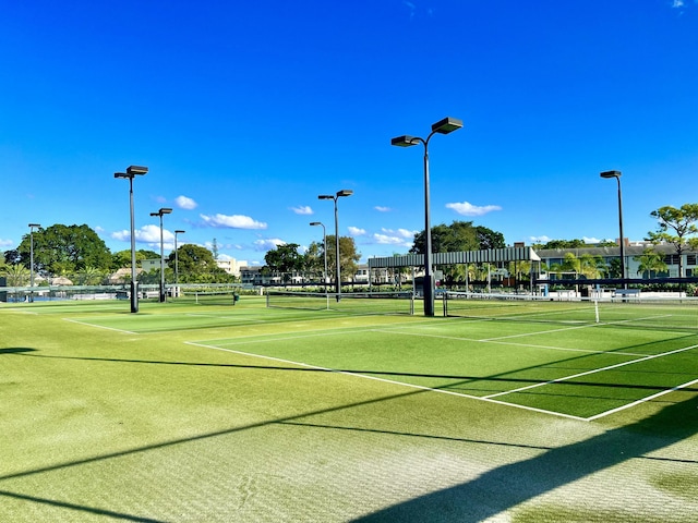 view of tennis court