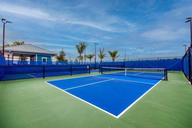 view of tennis court