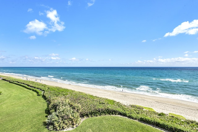 water view with a view of the beach