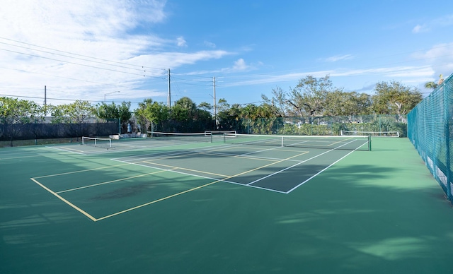 view of sport court