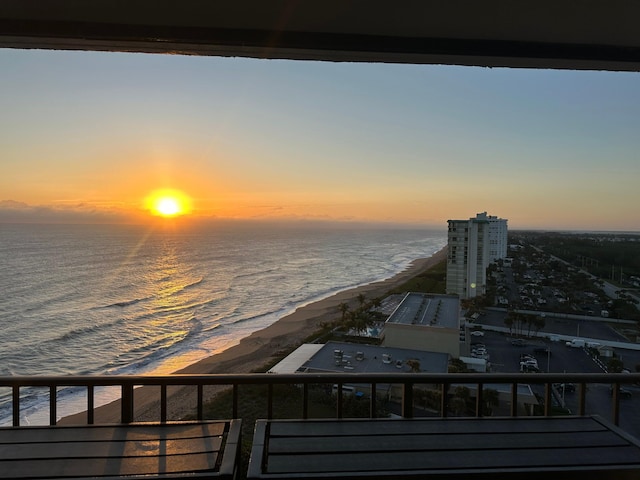 water view with a beach view