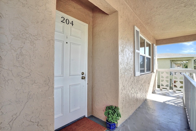 view of entrance to property