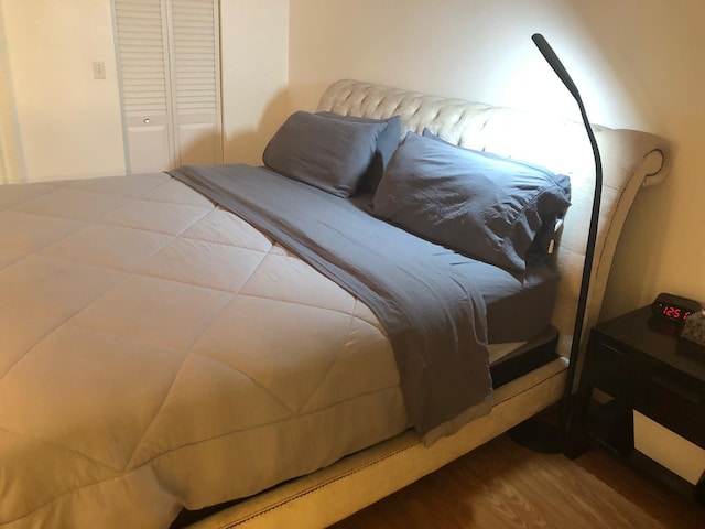 bedroom featuring a closet