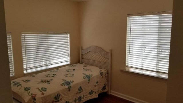 bedroom featuring multiple windows