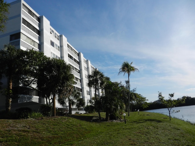 view of property featuring a water view