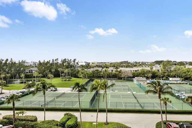 view of sport court