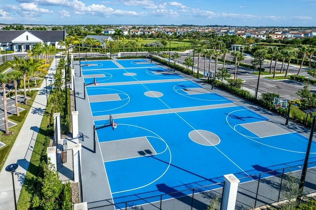 view of basketball court