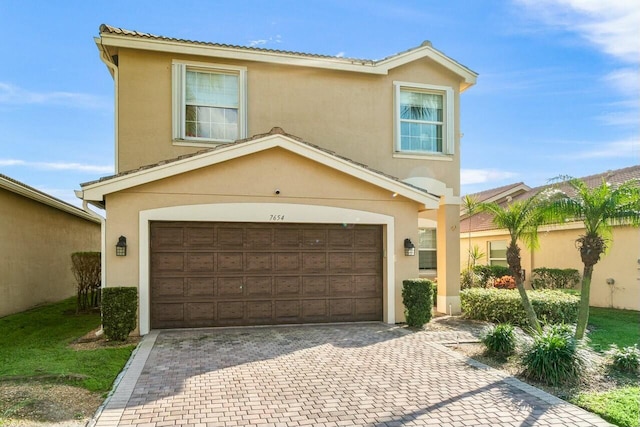 view of front of house featuring a garage