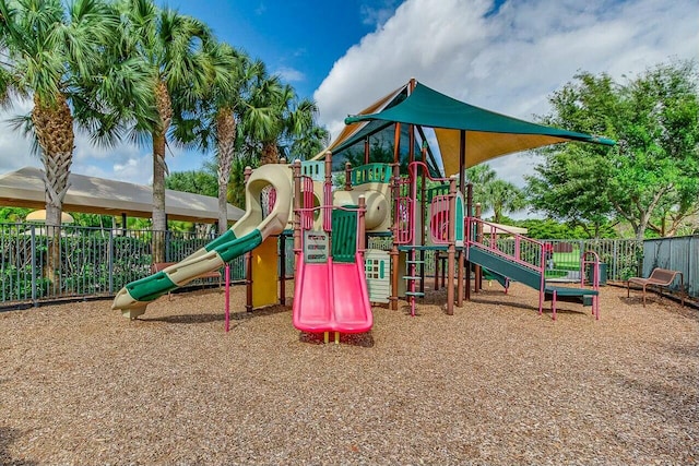 view of jungle gym