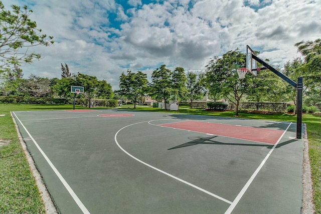 view of basketball court