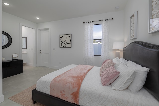 bedroom with ensuite bath