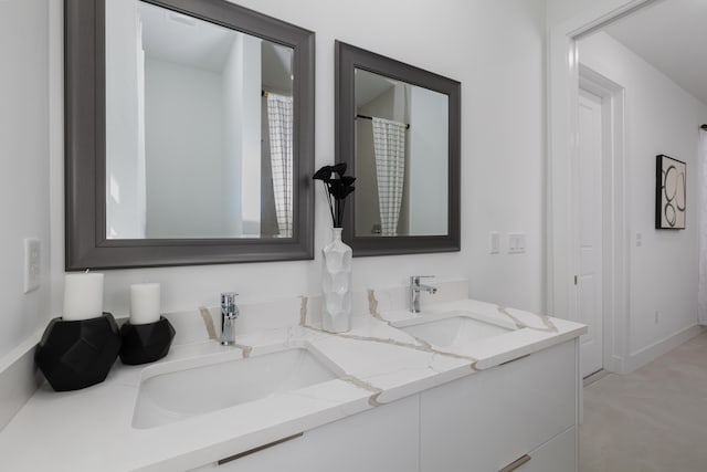 bathroom with vanity