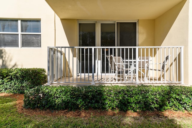 view of balcony