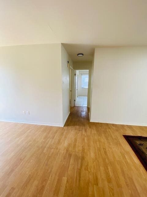 hall featuring light hardwood / wood-style flooring