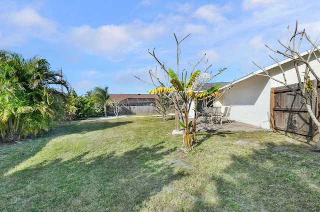 view of yard featuring a patio area