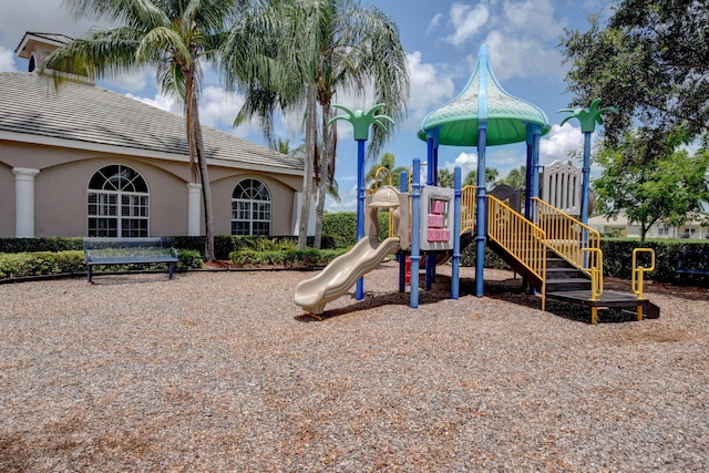 view of jungle gym