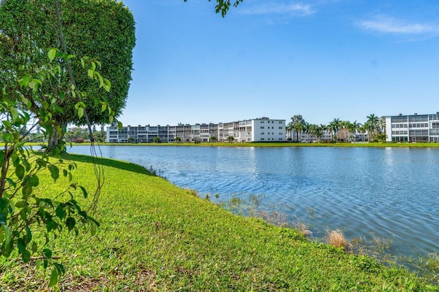 view of water feature