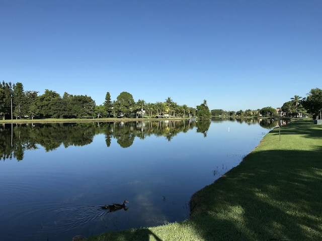 view of water feature