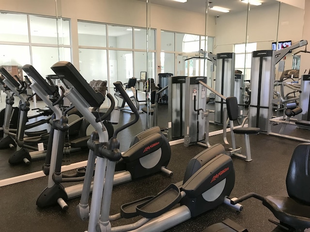 view of exercise room