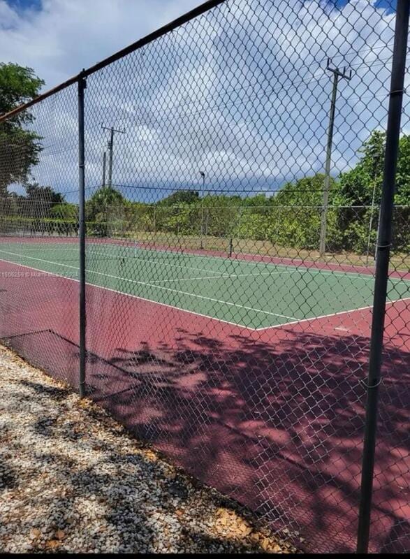 view of tennis court