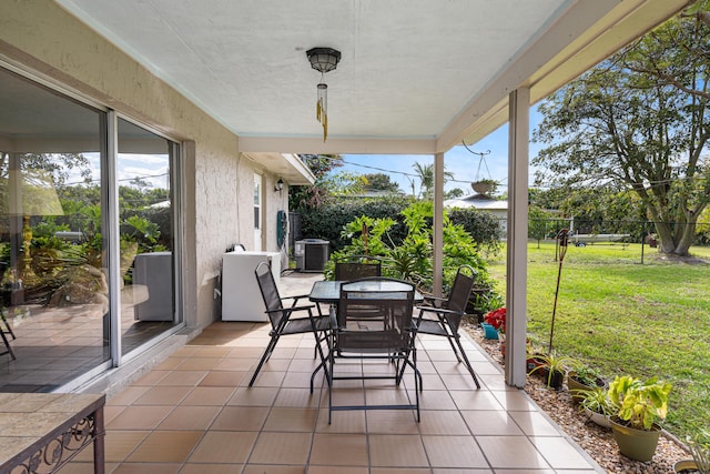 view of patio / terrace with cooling unit