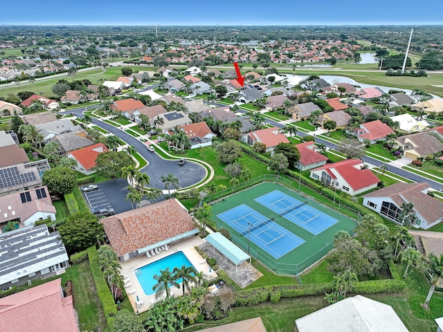 birds eye view of property