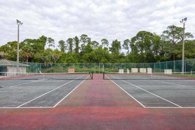 view of sport court