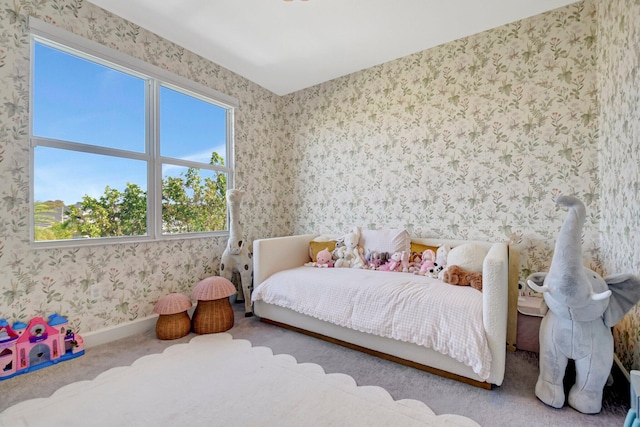 bedroom featuring carpet flooring