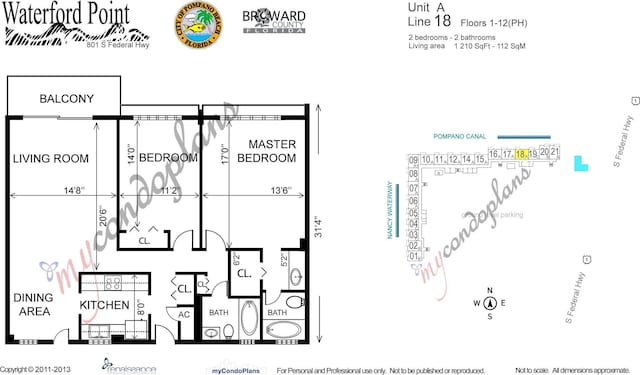 801 S Federal Hwy Unit 618, Pompano Beach, FL 33062 - view of room layout