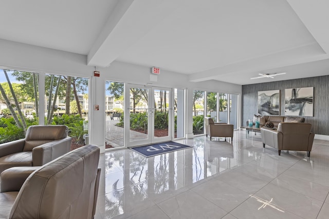 801 S Federal Hwy Unit 618, Pompano Beach, FL 33062 - community lobby featuring beamed ceiling