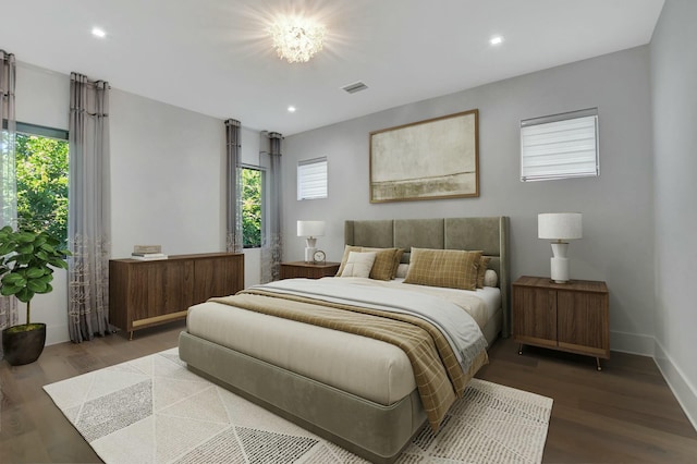 bedroom featuring hardwood / wood-style flooring