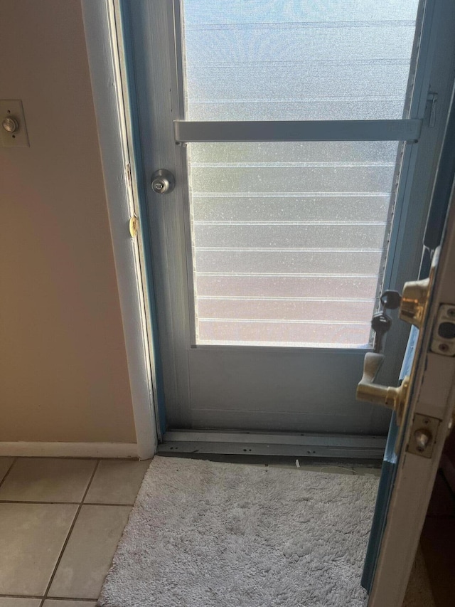 room details featuring light tile patterned flooring