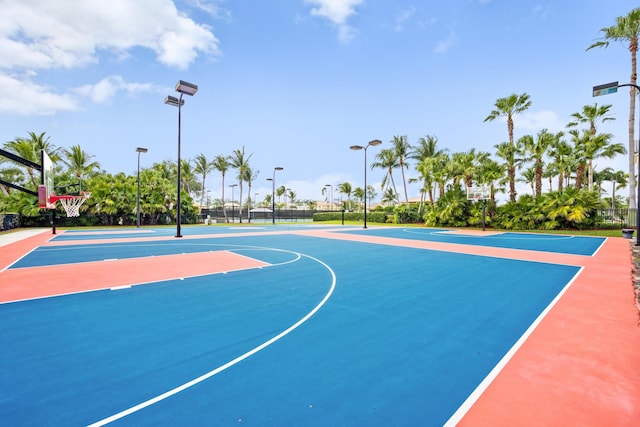 view of sport court