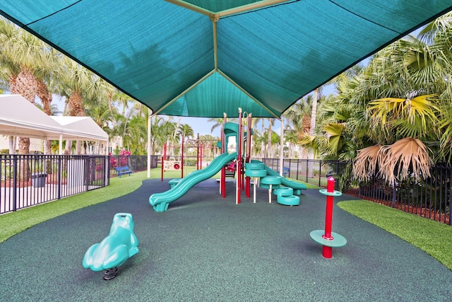 view of play area