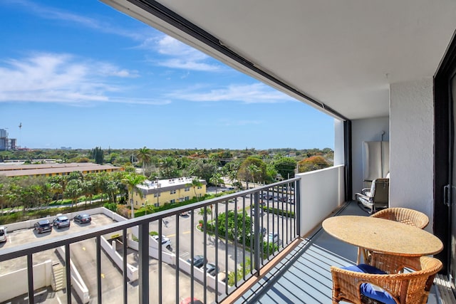 view of balcony