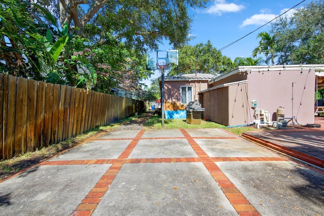 view of patio / terrace with area for grilling