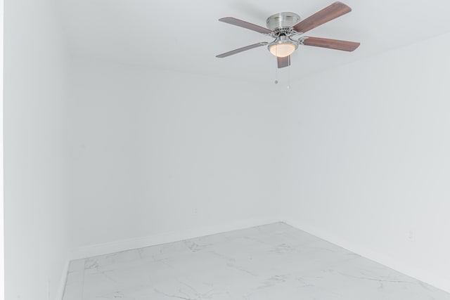 unfurnished room featuring ceiling fan