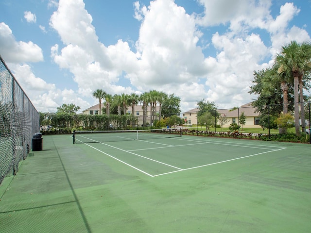 view of tennis court